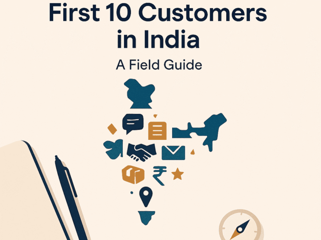 Your First 10 Customers in India: A Field Guide