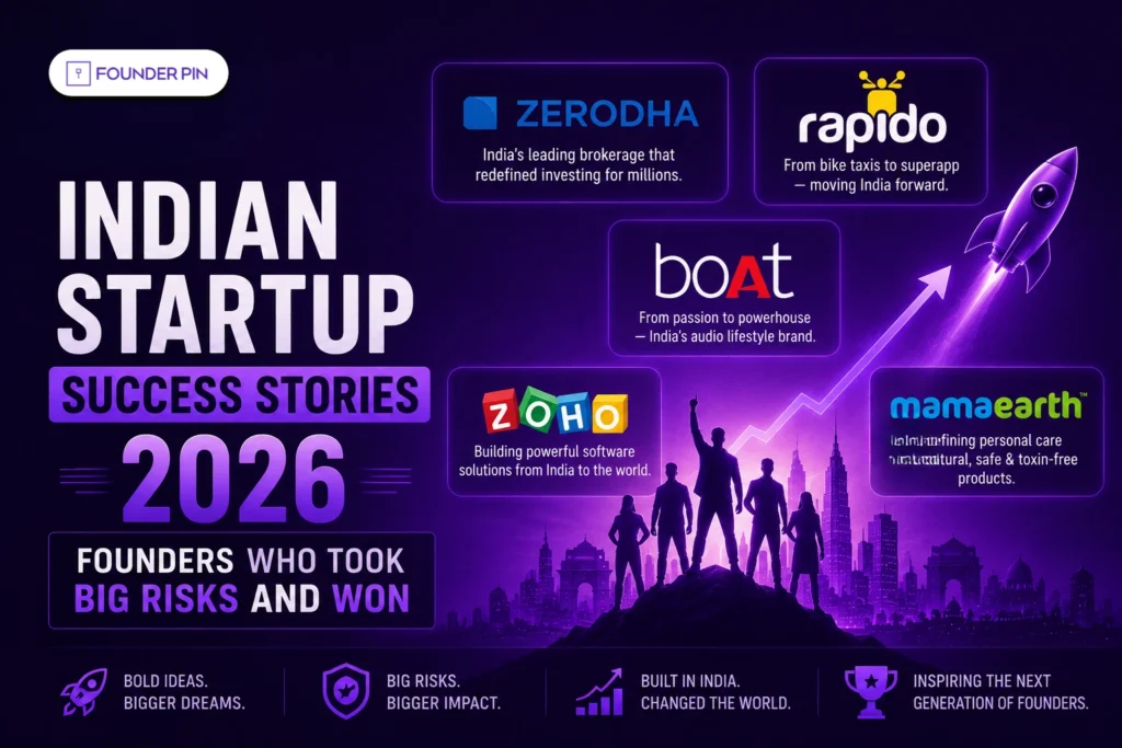 Indian Startup Success Stories 2026: Founders Who Took Big Risks and Won