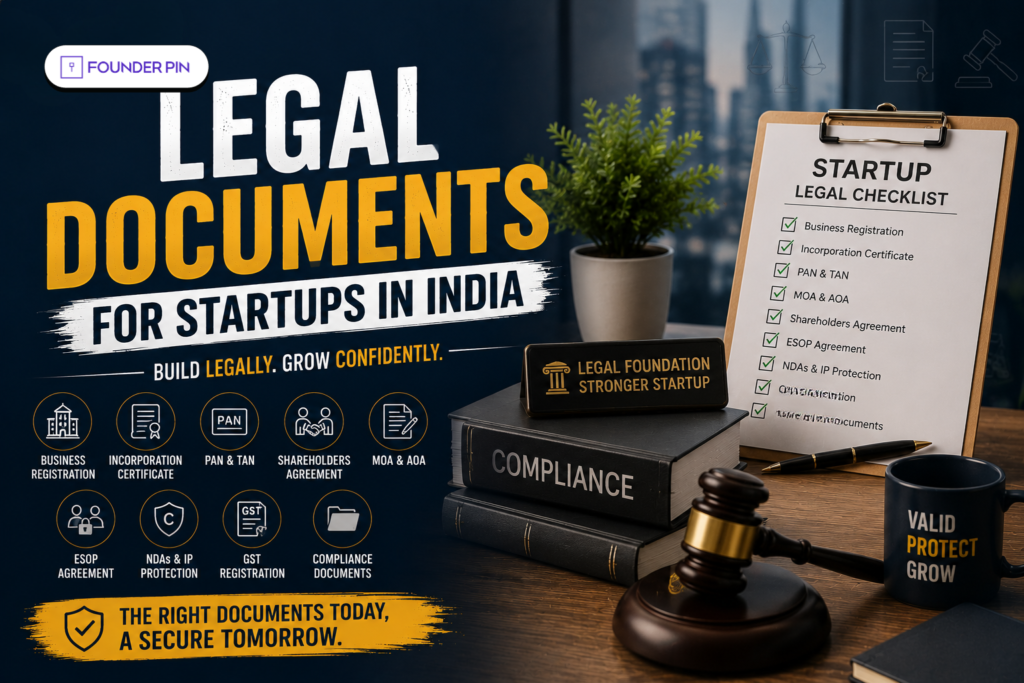 legal documents for startups in India