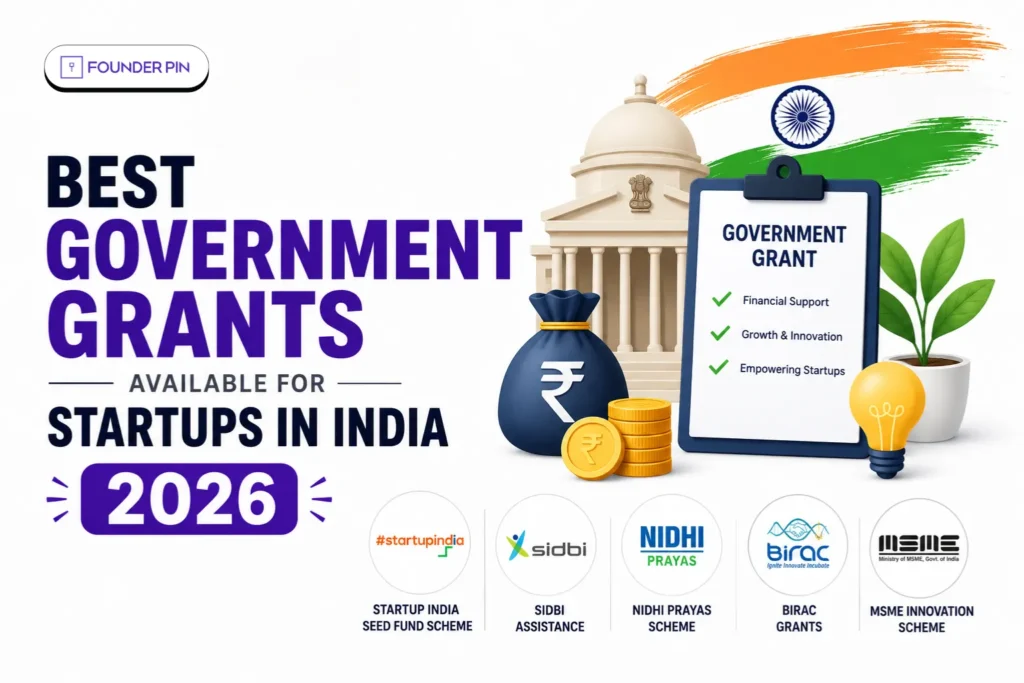 government grants for startups in india 2026