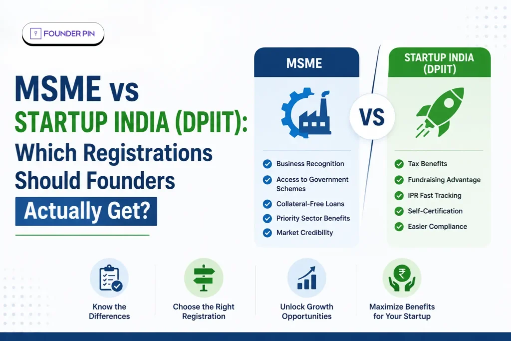 MSME vs Startup India (DPIIT): Which Registrations Should Founders Actually Get?