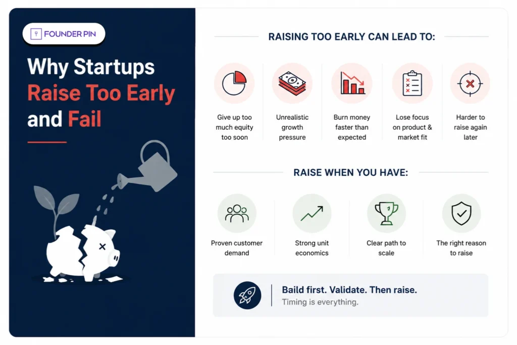 Why Startups Raise Too Early and Fail
