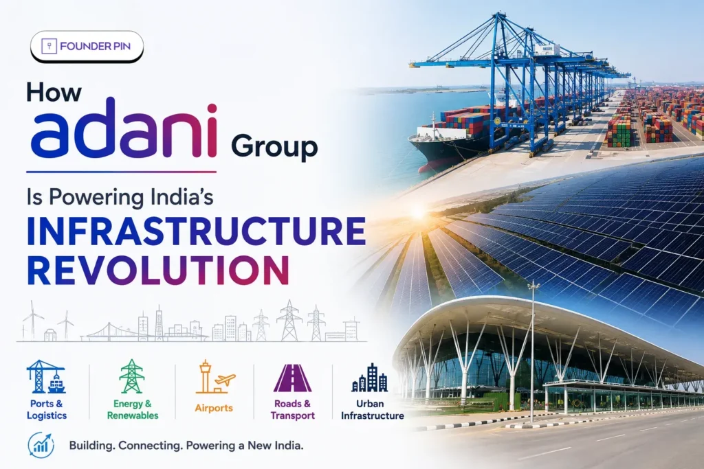 Adani Group Infrastructure powering India's ports, renewable energy, airports, and transport network