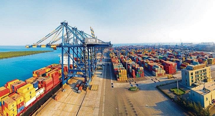 Adani Group Infrastructure container port supporting India's logistics and global trade.
