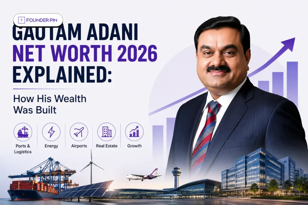 Gautam Adani Net Worth 2026 explained with the key businesses that built his wealth.