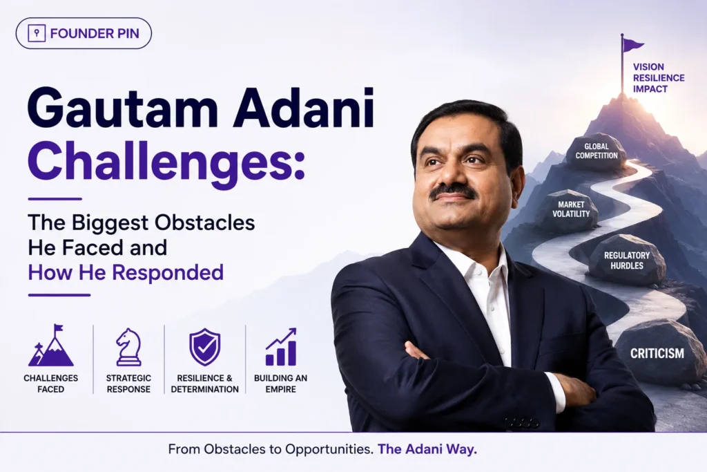 Gautam Adani Challenges highlighting the biggest obstacles he faced and how he responded.