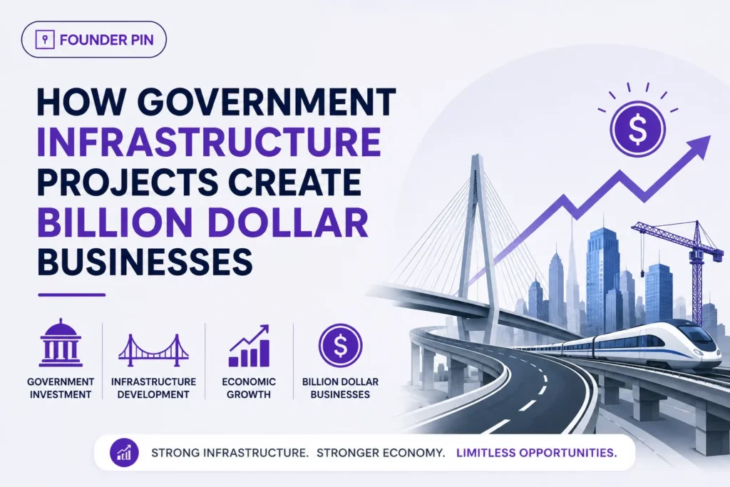 Government Infrastructure Projects driving economic growth and creating billion-dollar businesses.