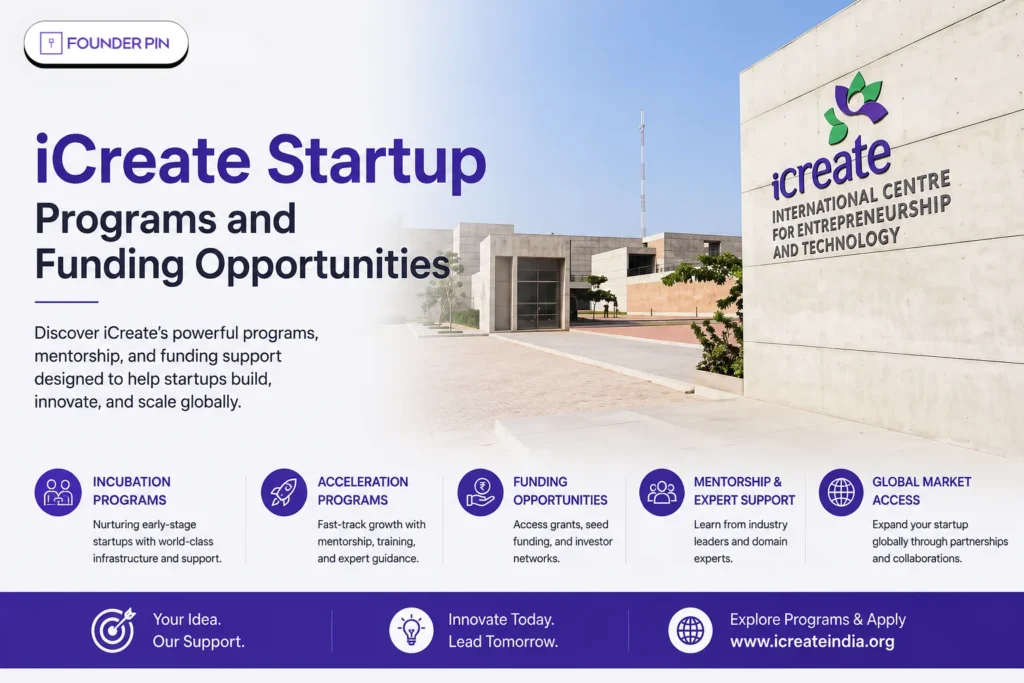 iCreate Startup Programs and Funding Opportunities