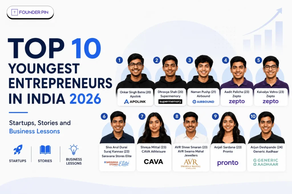 Top 10 Youngest Entrepreneurs in India