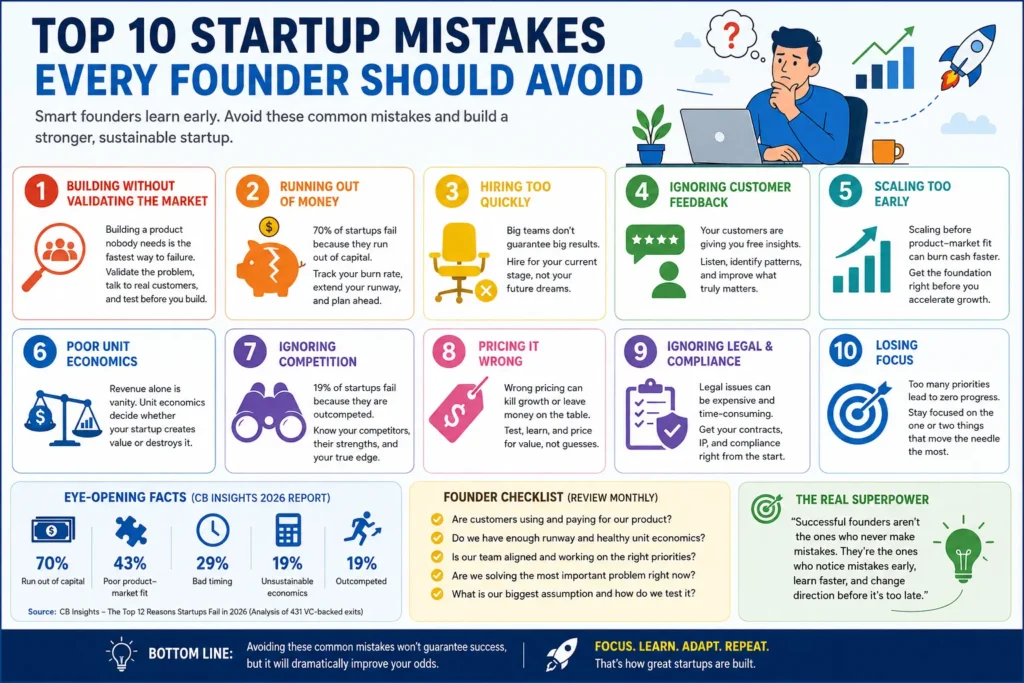 Top 10 Startup Mistakes Every Founder Should Avoid