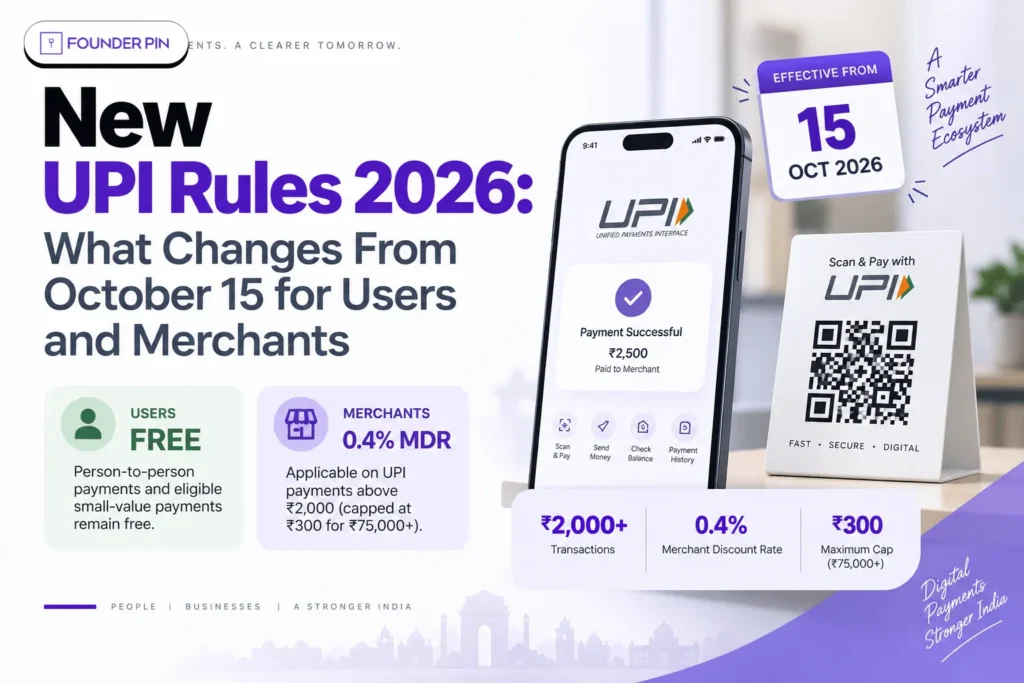 New UPI Rules 2026: What Changes From October 15 for Users and Merchants